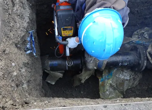 水道本管修繕工事