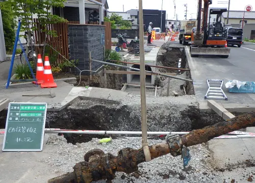 水道管本管布設工事